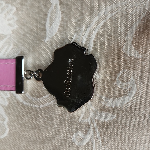 Floral keychain locket leather dedication - Picture 3 of 5